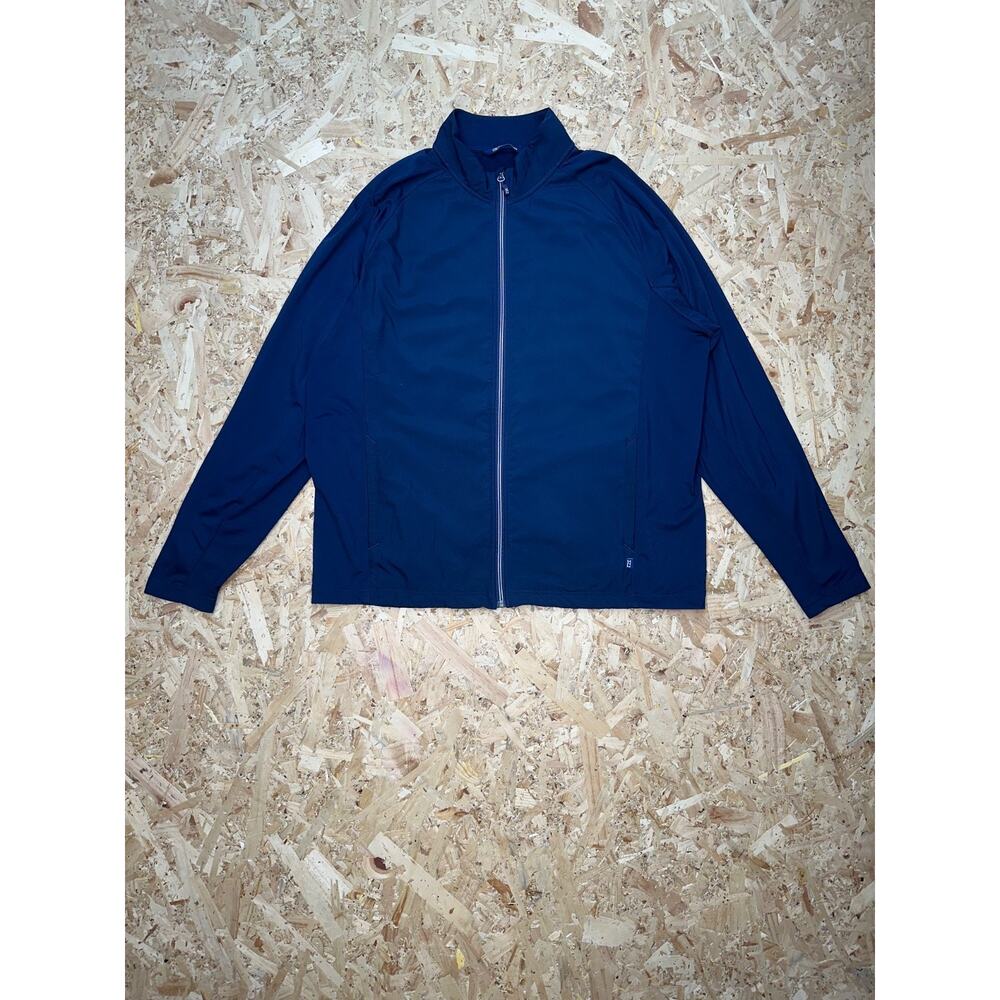 Cutter & Buck Mens Blue Full Zip Long Sleeve Jacket Sz XL